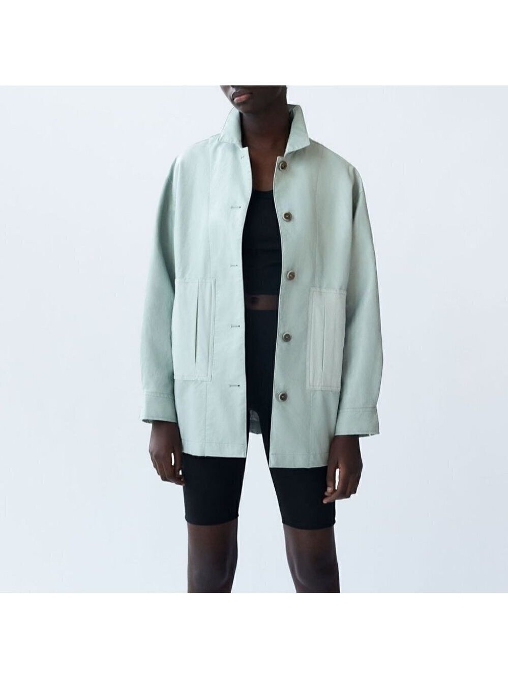 Zara | Combination Buttondown Shirt